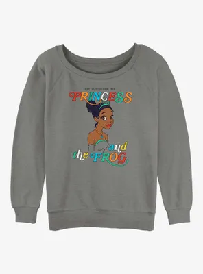 Disney the Princess and Frog Tiana Portrait Womens Slouchy Sweatshirt