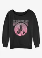 Disney Beauty and the Beast Castle Badge Womens Slouchy Sweatshirt