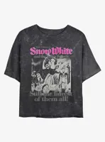 Disney Snow White and The Seven Dwarfs Still Fairest Mineral Wash Womens Crop T-Shirt