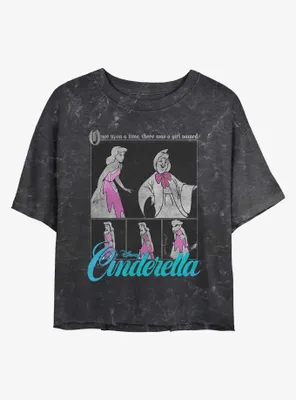 Disney Cinderella Fairy Godmother Magic Mineral Wash Womens Crop T-Shirt