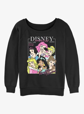 Disney The Little Mermaid Princesses Cover Story Womens Slouchy Sweatshirt