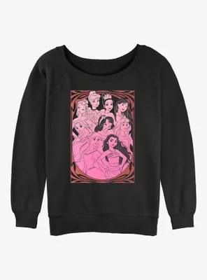 Disney Princess Sophisticated Womens Slouchy Sweatshirt