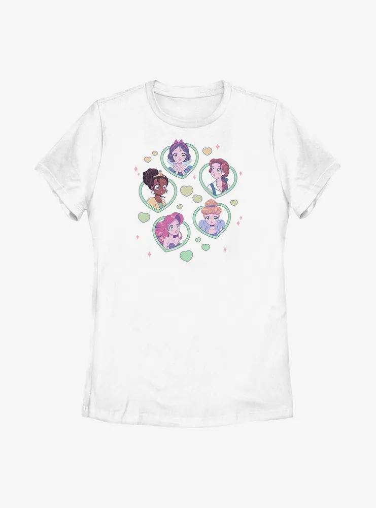 Disney the Princess And Frog Hearts Princesses Womens T-Shirt