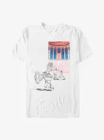 Disney Beauty and the Beast Ballroom Dance Sketch T-Shirt