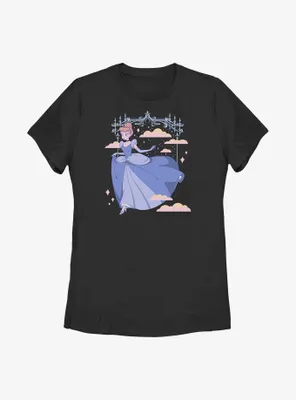Disney Cinderella Anime Style Princess Slipper Womens T-Shirt
