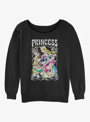 Disney Princess Retro Womens Slouchy Sweatshirt