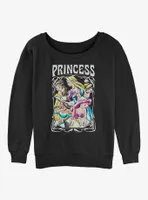 Disney Princess Retro Womens Slouchy Sweatshirt