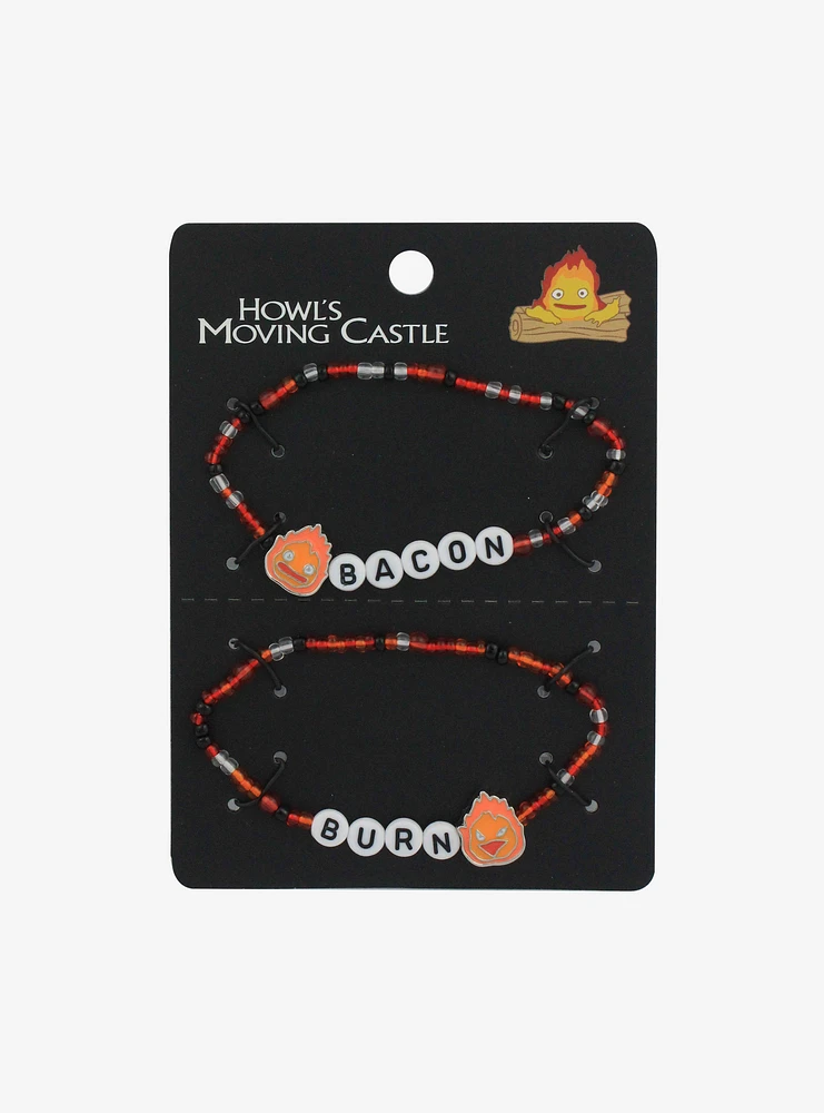 Studio Ghibli® Howl's Moving Castle Calcifer Best Friend Bead Bracelet Set