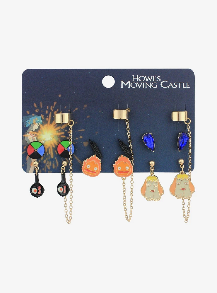 Studio Ghibli® Howl's Moving Castle Icon Cuff Earring Set