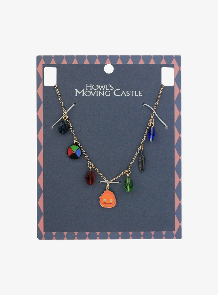 Studio Ghibli® Howl's Moving Castle Calcifer Crystal Charm Necklace