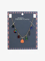 Studio Ghibli® Howl's Moving Castle Calcifer Crystal Charm Necklace