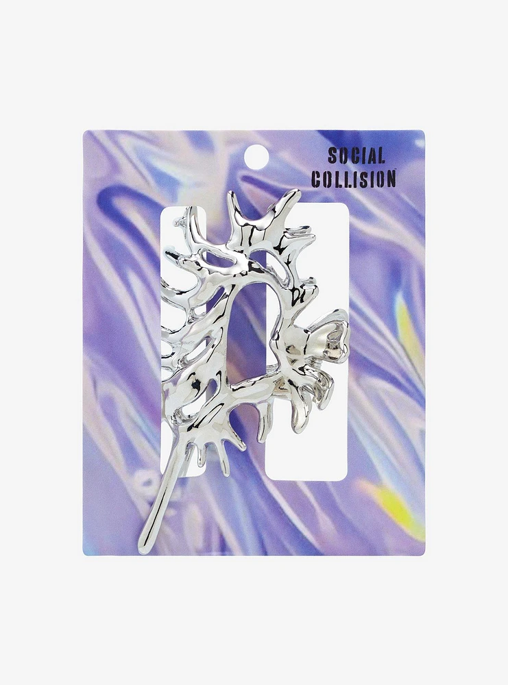 Social Collision Spiked Heart Claw Hair Clip