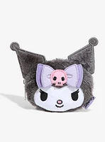 Loungefly Kuromi Face Fuzzy Figural Coin Purse