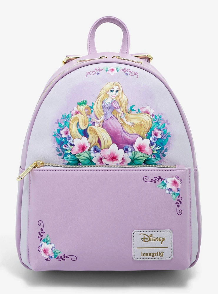 Loungefly Disney Tangled Floral Mini Backpack