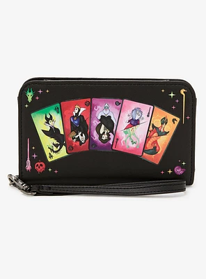 Loungefly Disney Villains Cards Tech Wallet