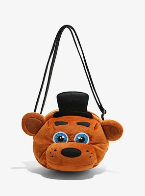 Five Nights At Freddy's Freddy Fazbear Plush Crossbody Bag