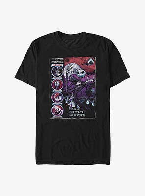 Disney The Nightmare Before Christmas Jack Spooky Poster T-Shirt
