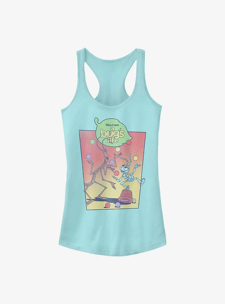 Disney Pixar A Bug's Life Slim and Flik Juggle Girls Tank