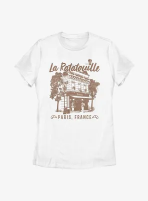 Disney Pixar Ratatouille Cafe Paris France Womens T-Shirt