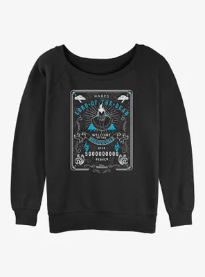 Disney Hercules Hades Lord Of The Dead Womens Slouchy Sweatshirt