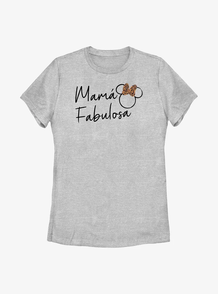 Disney Minnie Mouse Fabulosa Mama Womens T-Shirt