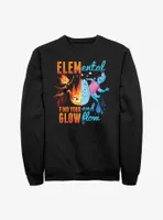 Disney Pixar Elemental Ember and Wade Find Your Glow Flow Sweatshirt