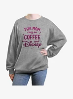 Disney Channel This Mom Runs On Coffee And Girls Oversized Sweatshirt