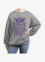 Dungeons & Dragons This Mom Rolls Nat Twenties Girls Oversized Sweatshirt