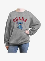 Disney Lilo & Stitch Ohana Girls Oversized Sweatshirt