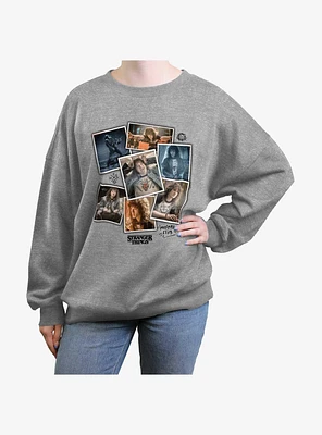 Stranger Things Remember Eddie Girls Oversized Sweatshirt