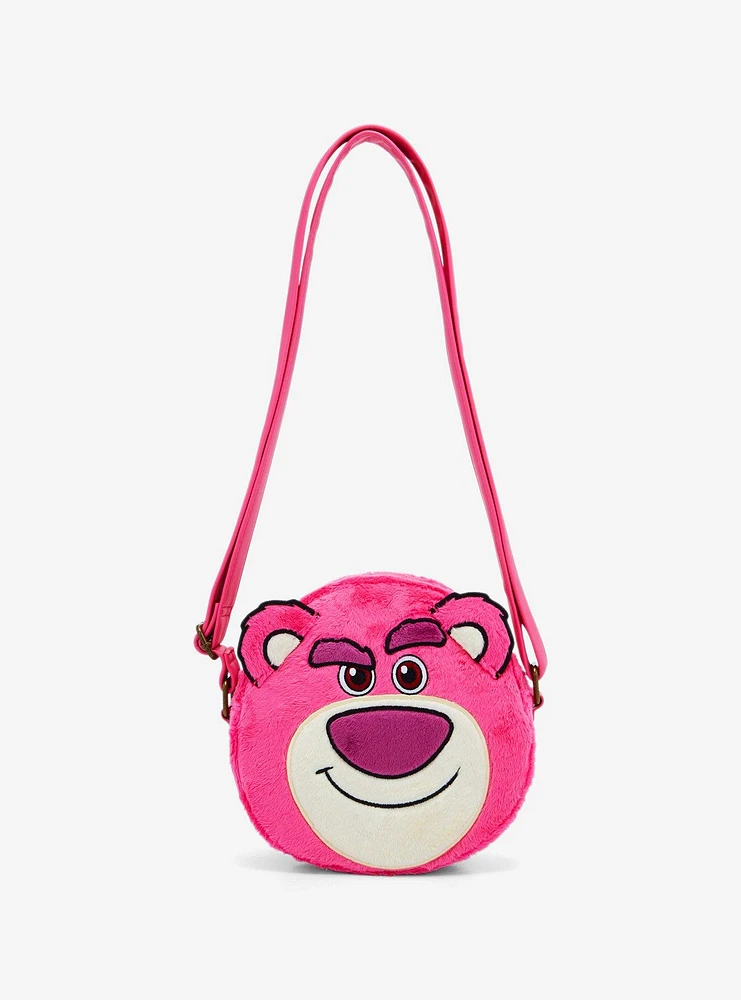 Loungefly Disney Pixar Toy Story 3 Lotso Fuzzy Crossbody Bag