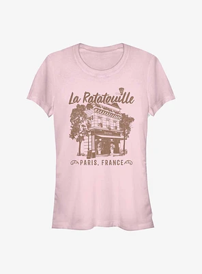Disney Pixar Ratatouille Cafe Paris France Girls T-Shirt