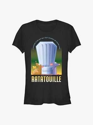 Disney Pixar Ratatouille Emile and Remy Chef Hat Poster Girls T-Shirt