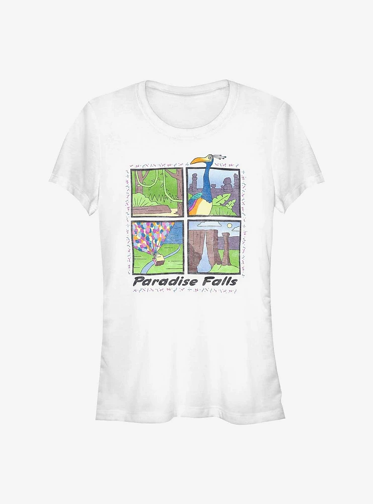 Disney Pixar Up Paradise Falls Summer Camp Girls T-Shirt