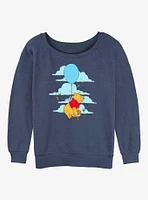 Disney Winnie The Pooh Fly Away Balloon Girls Slouchy Sweatshirt