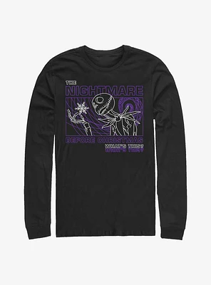 Disney The Nightmare Before Christmas Jack What Is This Long-Sleeve T-Shirt