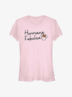 Disney Minnie Mouse Fabulosa Hermana Girls T-Shirt