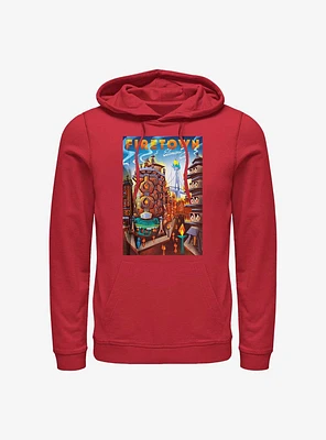 Disney Pixar Elemental Firetown City Poster Hoodie