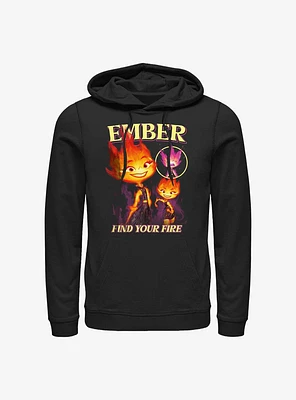 Disney Pixar Elemental Ember Find Your Fire Hoodie