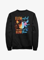 Disney Pixar Elemental Ember and Wade Find Your Glow Flow Sweatshirt