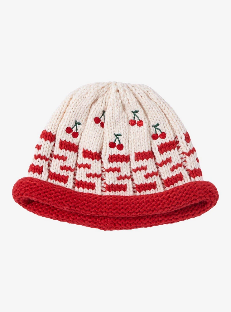 Cherry Knit Beanie