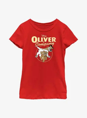 Disney Oliver & Company and Dodger Youth Girls T-Shirt