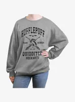 Harry Potter Hufflepuff Quidditch Seeker Womens Oversized Sweatshirt