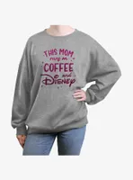 Disney Channel This Mom Runs On Coffee And Womens Oversized Sweatshirt