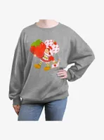 Strawberry Shortcake Berry Cute Womens Oversized Sweatshirt