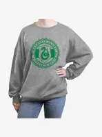 Harry Potter Hogwarts Alumni Slytherin House Womens Oversized Sweatshirt