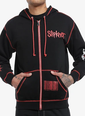 Slipknot Faces Contrast Stitch Hoodie