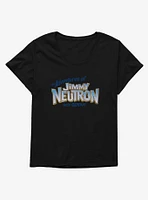 The Adventures Of Jimmy Neutron Boy Genius Title Logo Girls T-Shirt Plus