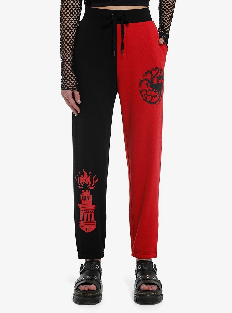 House Of The Dragon Hightower & Targaryen Split Jogger Sweatpants