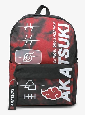 Naruto Shippuden Akatsuki Tie-Dye Backpack